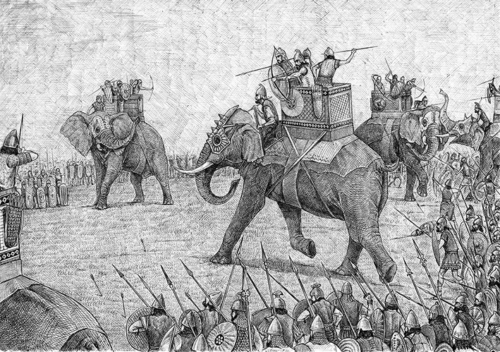 Elefantes, los «carros de combate» de la Antigüedad